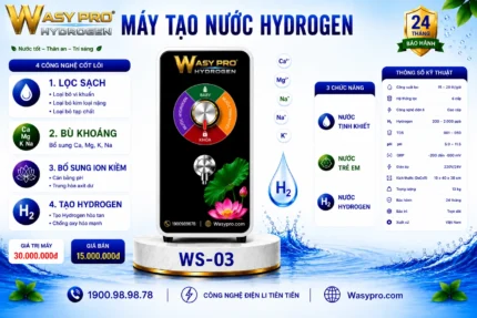 Máy tạo nước Hydrogen giàu ion kiềm sạch Model WS-03