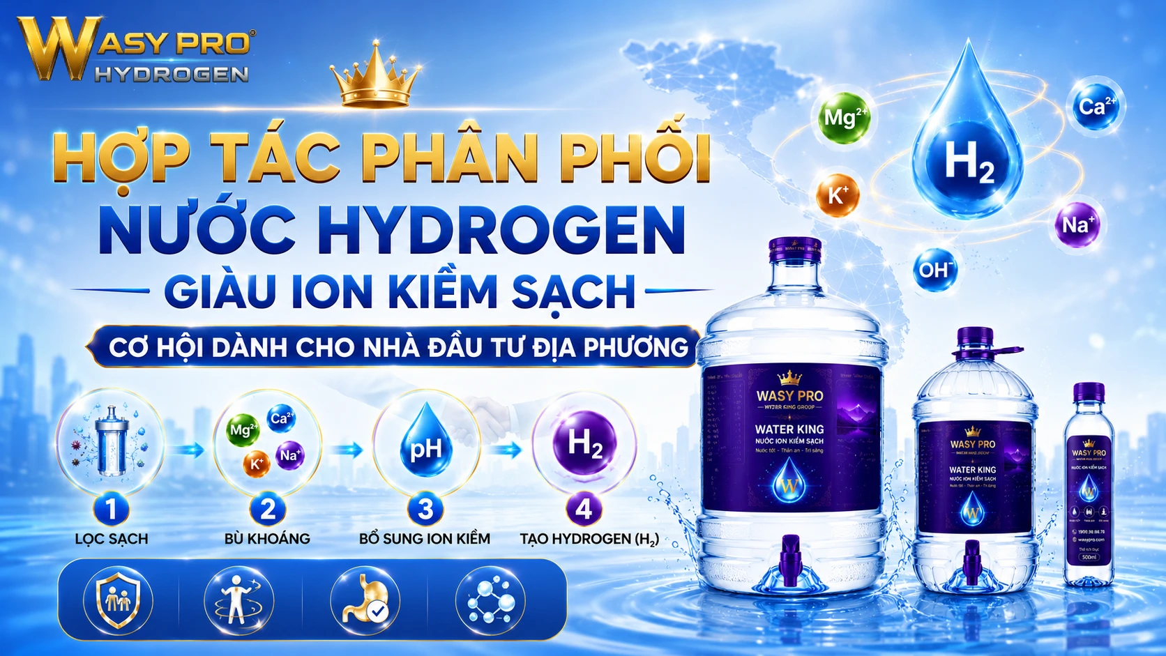 Hợp Tác Phân Phối Nước Hydrogen Giàu Ion Kiềm Sạch - Cơ Hội Dành Cho Nhà Đầu Tư Địa Phương dd