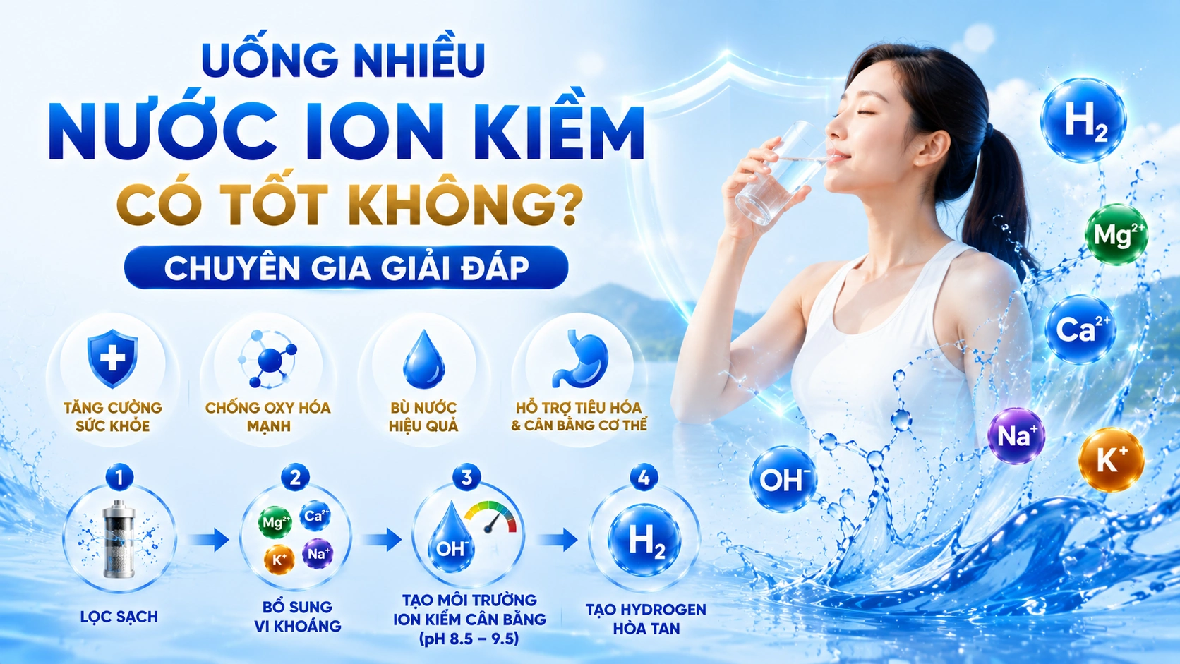 Uống Nhiều Nước Ion Kiềm Có Tốt Không Chuyên Gia Giải Đáp dd